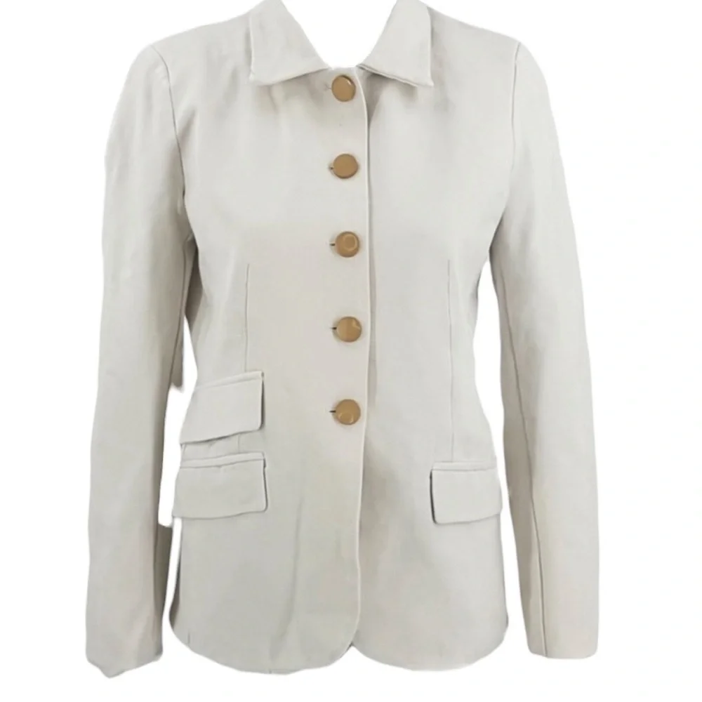 Anthropologie Dolan Left Coast Ponte Military Blazer Jacket - Picture 9 of 12